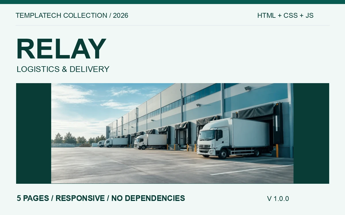 RELAY Logistics — เว็บไซต์ธุรกิจขนส่ง